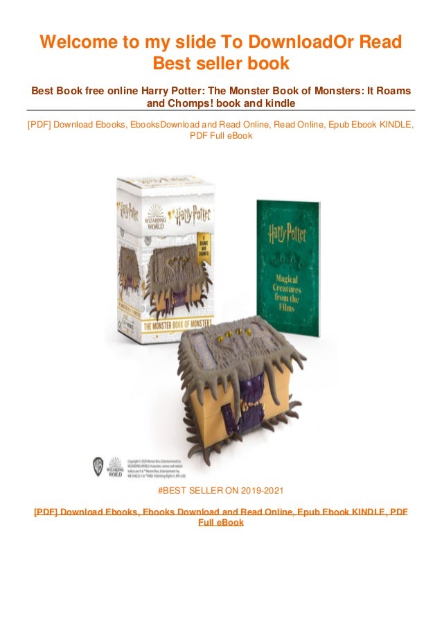 Pdf Download Read Harry Potter The Monster Book Of Monsters It Ro