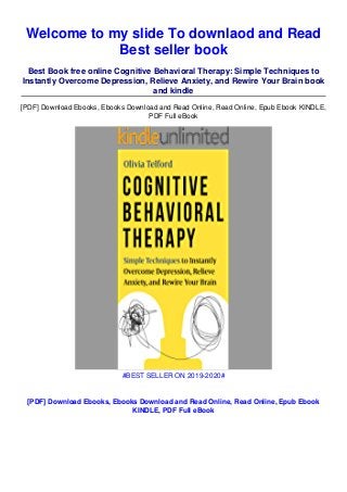 Cognitive Behavioral Therapy Techniques Pdf Cognitive Behavioral Therapy Techniques Pdf