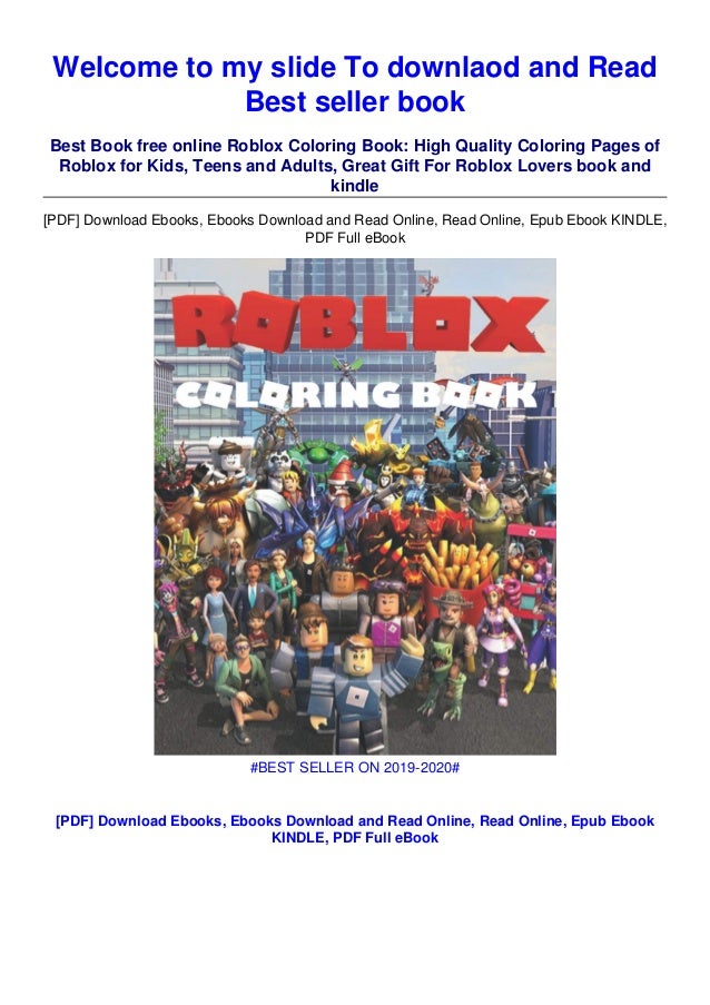 Download Pdf Download Roblox Coloring Book High Quality Coloring Pages Of