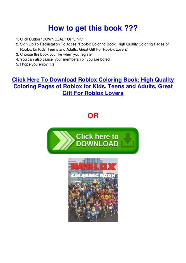 Download Pdf Download Roblox Coloring Book High Quality Coloring Pages Of