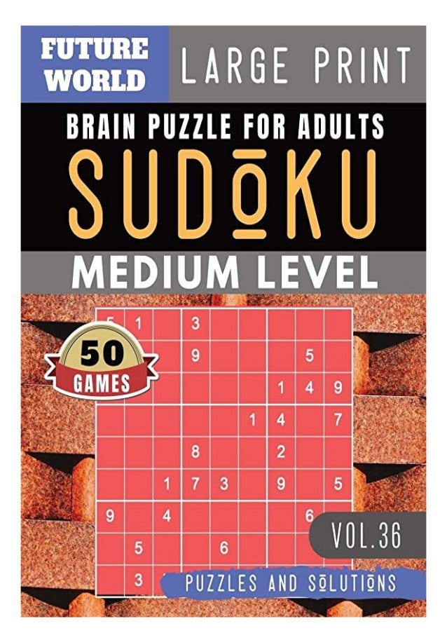 Pdf Download Sudoku Medium Future World Activity Book Sudoku Game