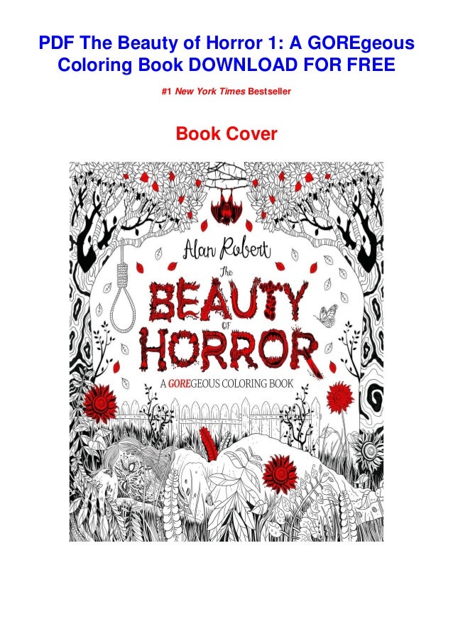 Download Pdf Download The Beauty Of Horror 1 A Goregeous Coloring Book Eboo