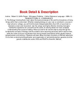 Download Pdf Download The Biology Coloring Book R A R