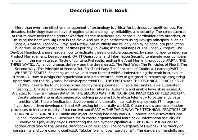 the devops handbook pdf download