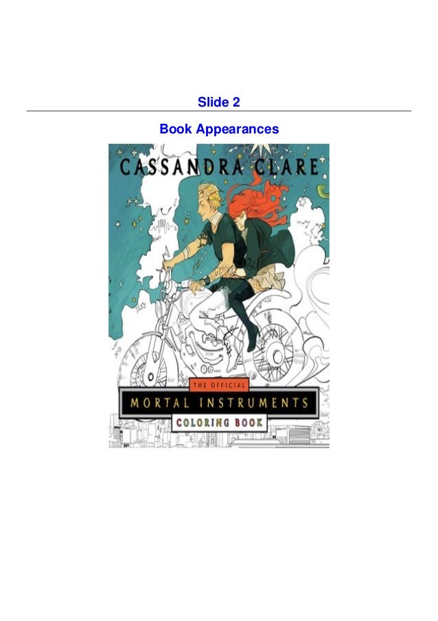 Download Pdf Download The Official Mortal Instruments Coloring Book Full Pag