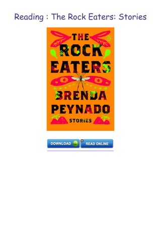 Reading : The Rock Eaters: Stories
 