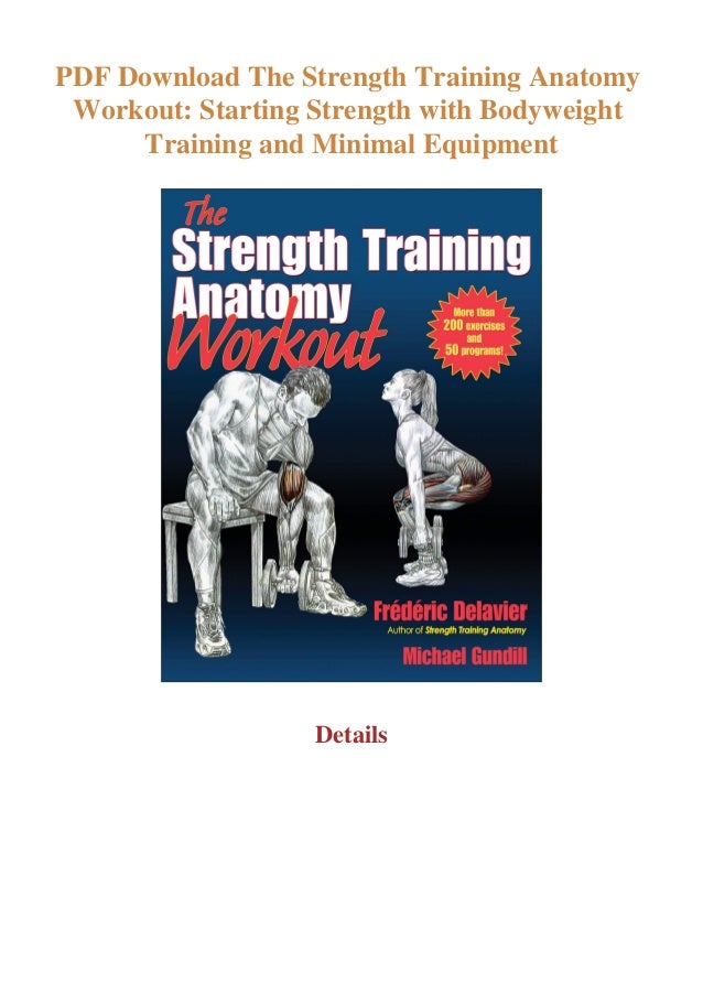 strength training anatomy workout pdf
