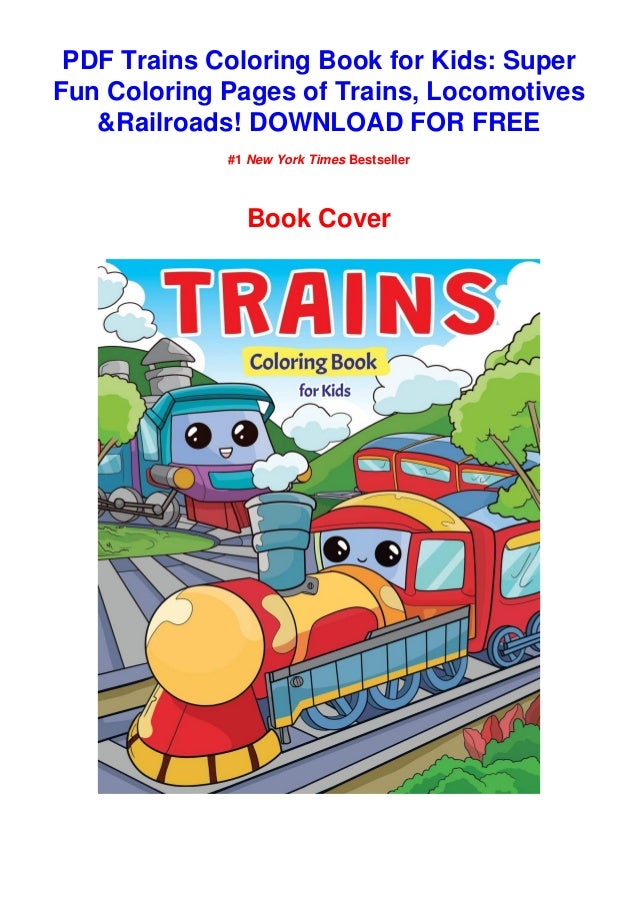 Pdf Download Trains Coloring Book For Kids Super Fun Coloring Page
