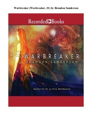 Pdf Download Warbreaker Warbreaker 1 By Brandon Sanderson
