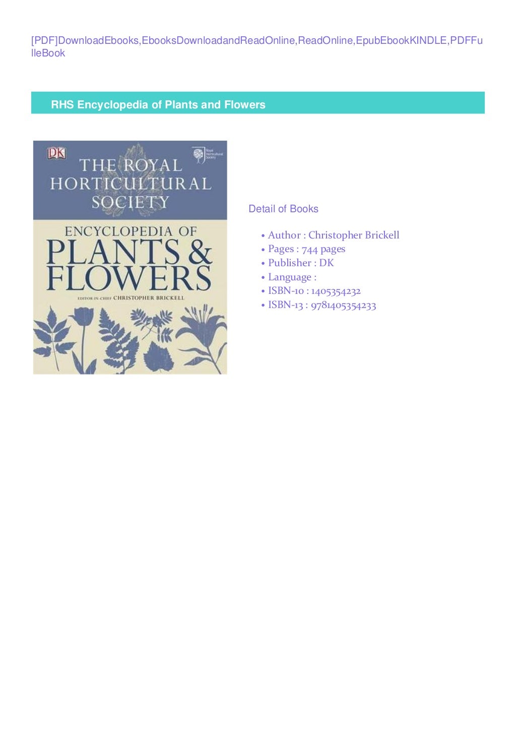 [PDF]DownloadRHS Encyclopedia of Plants and