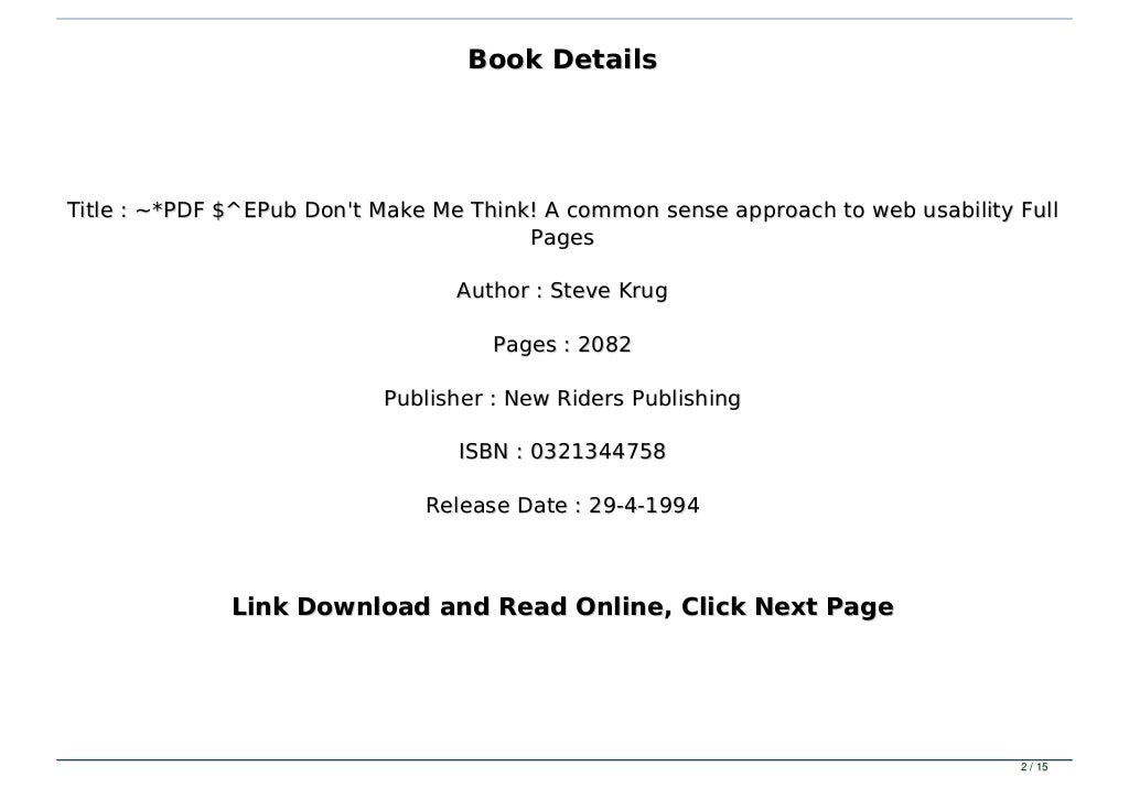 dont make me think epub dont make me think epub