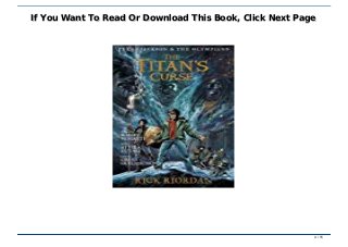 ~!PDF ~^EPub The Titan's Curse: The Graphic Novel TXT,PDF,EPUB~!PDF ~^EPub The Titan's Curse: The Graphic Novel TXT,PDF,EPUB
If You Want To Read Or Download This Book, Click Next PageIf You Want To Read Or Download This Book, Click Next Page
4 / 154 / 15
 