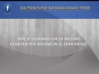 Facebook Pagina Tips