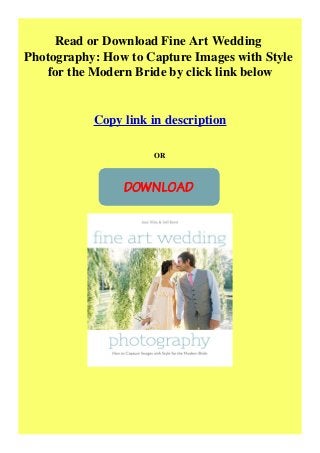 Pdf Fine Art Wedding Photography How To Capture Images With Style For