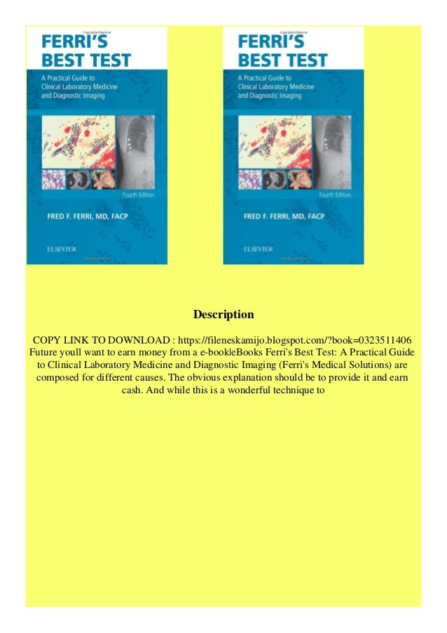 Pdf Free Download Ferri S Best Test A Practical Guide To Clinical Lab