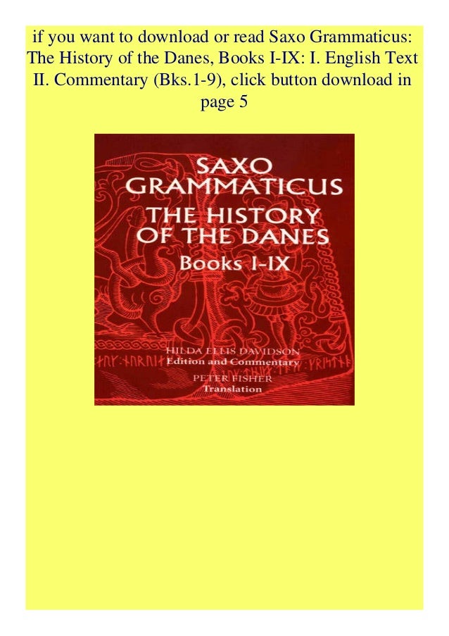 Pdf Free Download Saxo Grammaticus The History Of The Danes Books I