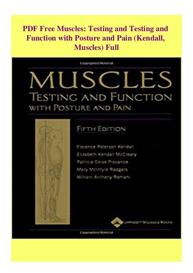 PDF Free Muscles Testing and Testing and Function with Posture and Pain ...