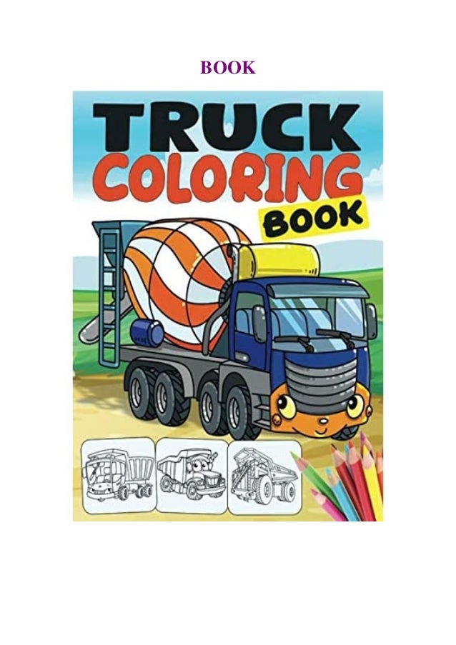 Pdf Free Truck Coloring Book A Trucks Coloring Book For Kids With Fir