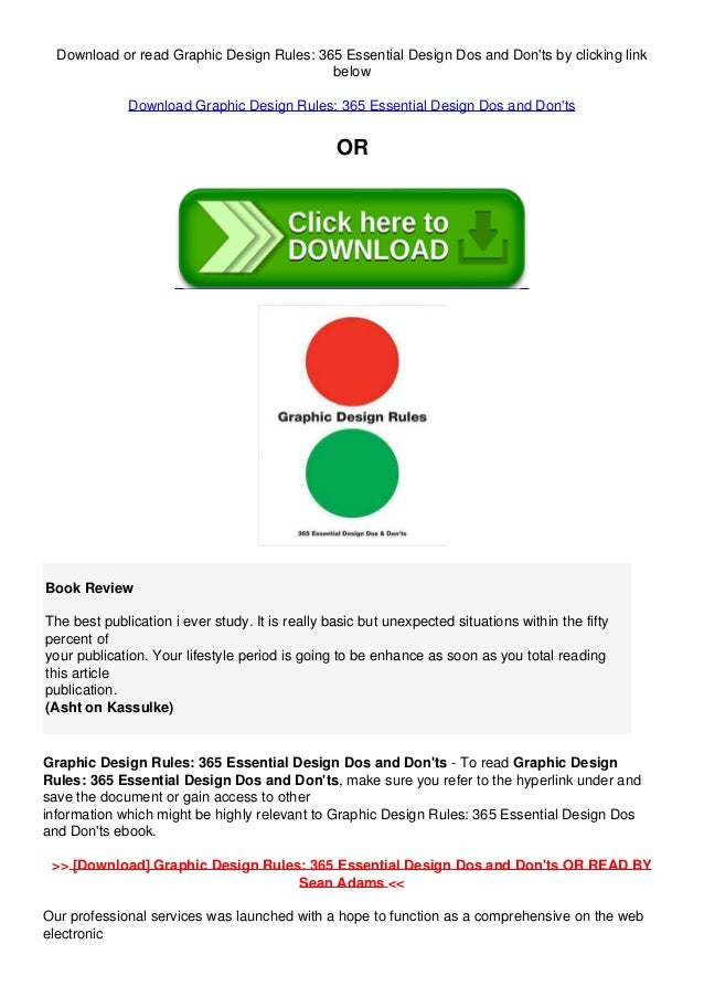  PDF FREEGraphic Design Rules 365 Essential Design Dos And Don tsebook