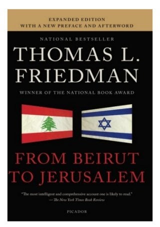 PDF From Beirut To Jerusalem free acces