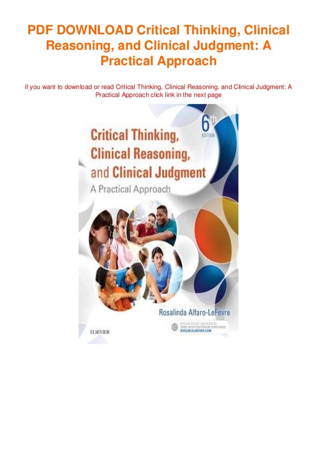 critical thinking clinical reasoning and clinical judgment test bank