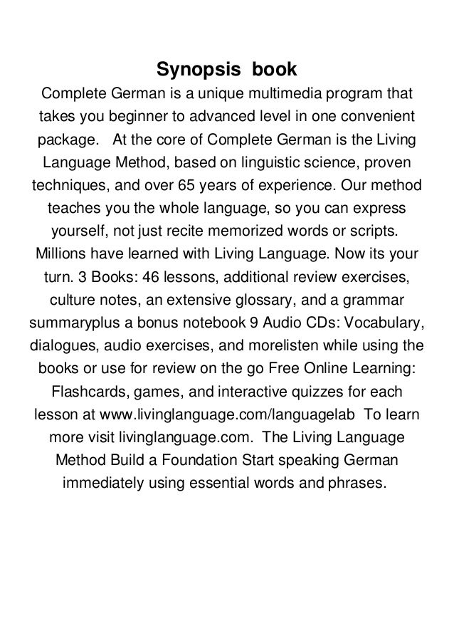 [PDF Gratuito] Living Language German, Complete Edition Beginner through