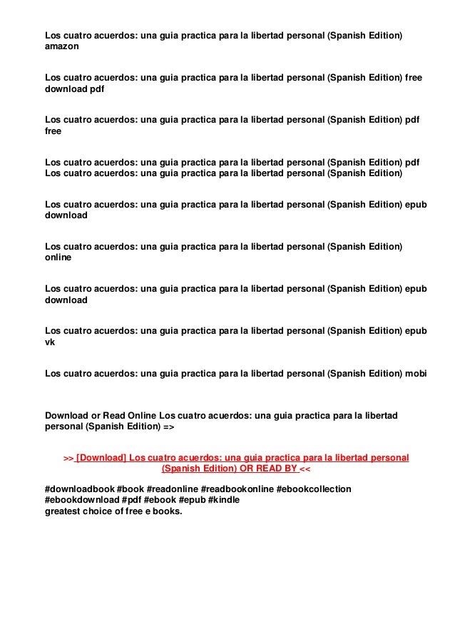 Pdf Gratuito Los Cuatro Acuerdos Una Guia Practica Para La Liber