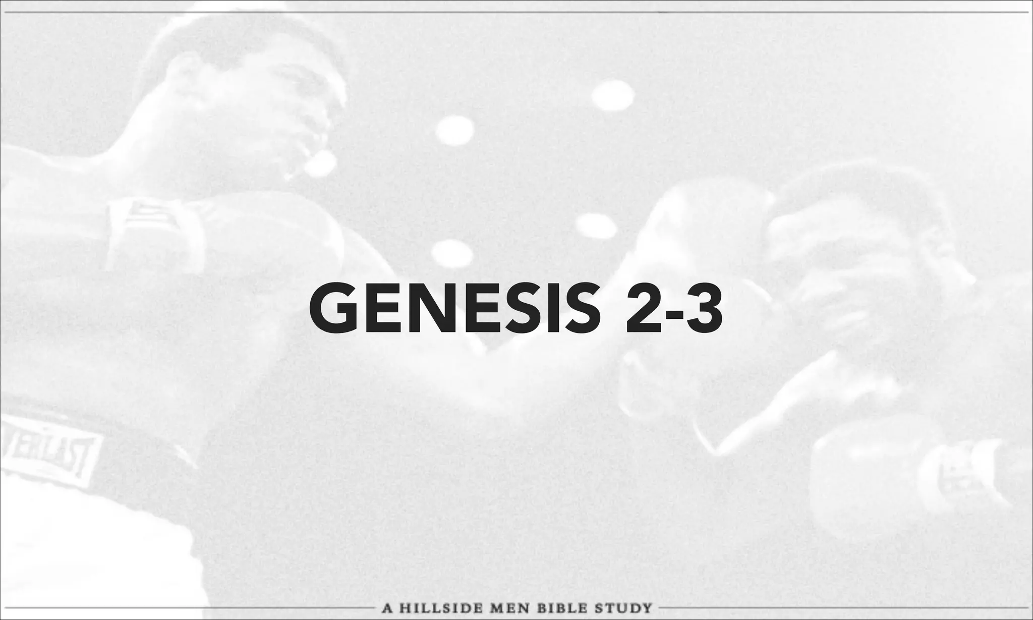 GENESIS 2-3

 