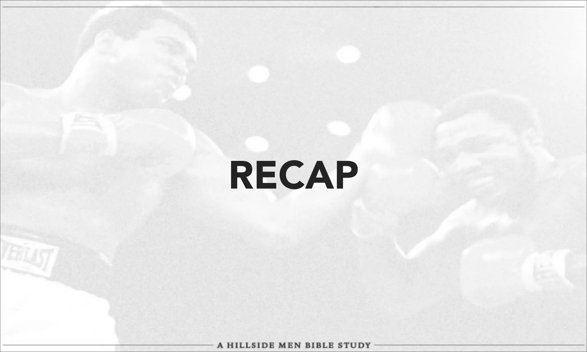 RECAP

 