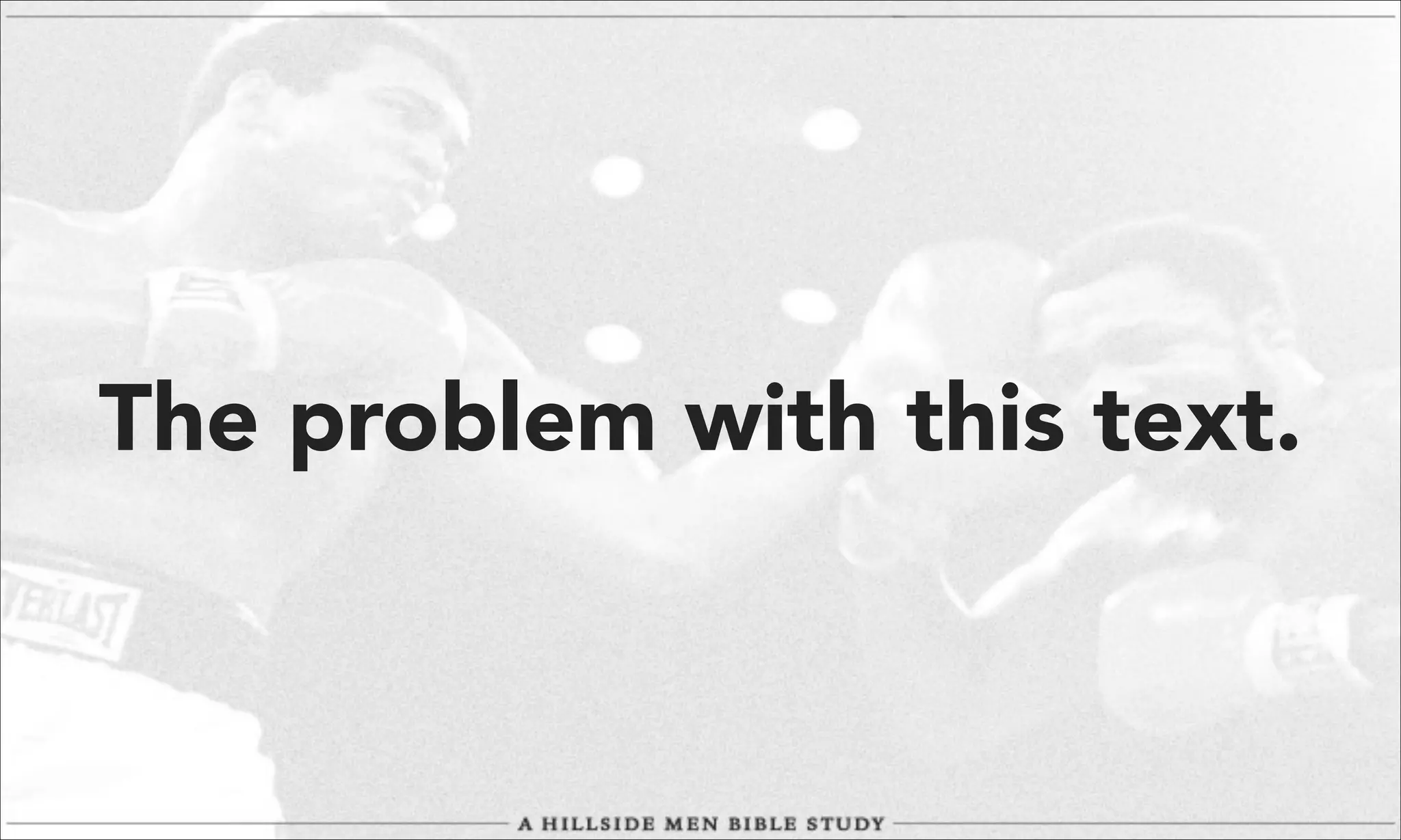 The problem with this text.

 