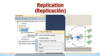 .p Databases
ConfigureDistribution...
LaunchRcpI.cation
.+!
«' Subscnptions
AJaalson High A.’ailab
Management
Update Replication PaSwOrdS...
 