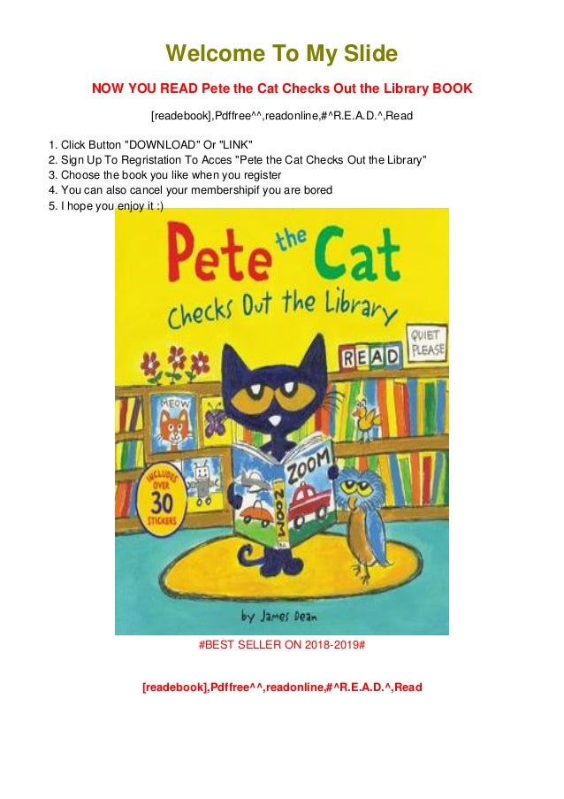 Pete the cat checks out the library pdf free downloading