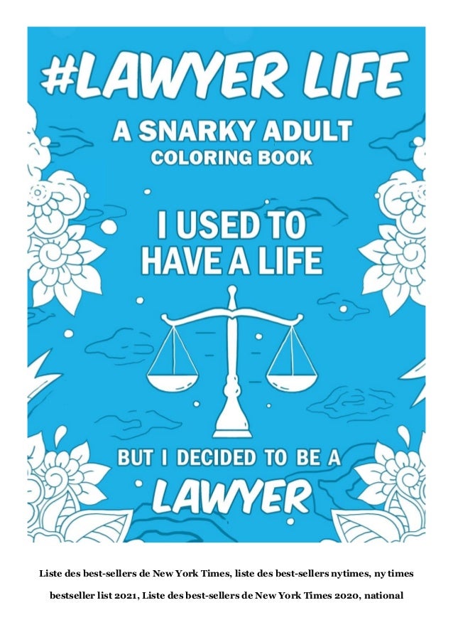 Download Pdf Lawyer Life A Snarky Relatable Humorous Adult Coloring B
