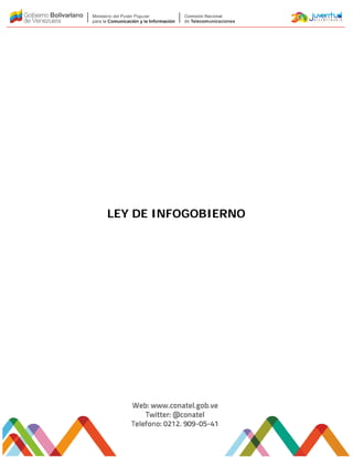 LEY DE INFOGOBIERNO
 