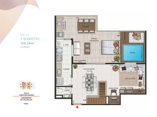 top LI V
3 quartos
150,28m2
2 vagas
 
