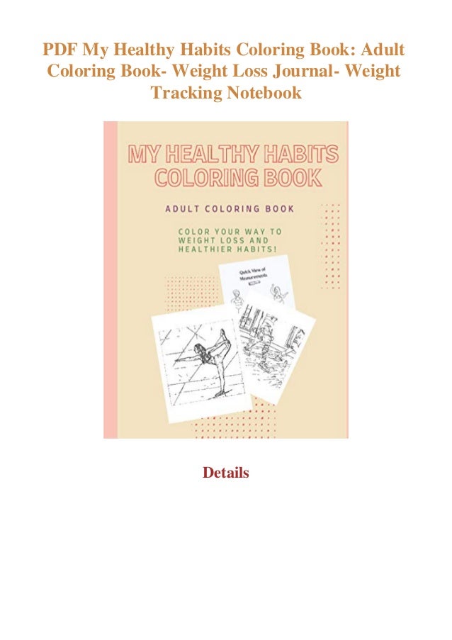 Download Pdf My Healthy Habits Coloring Book Adult Coloring Book Weight Loss