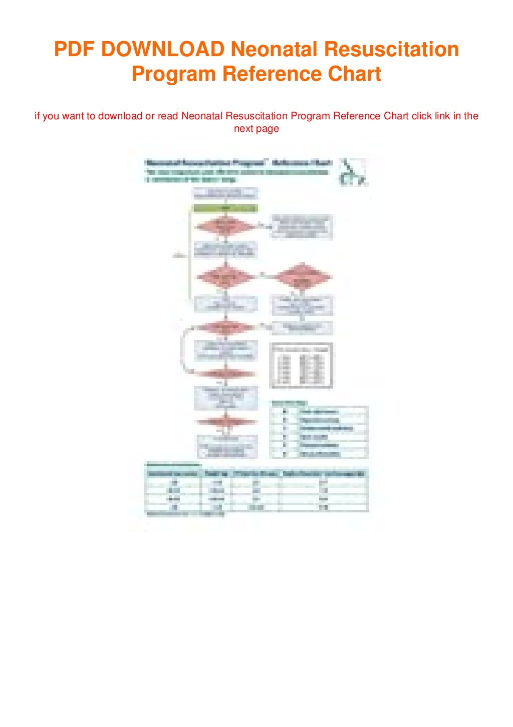 [PDF] Neonatal Resuscitation Program Reference Chart *PDF_Full*