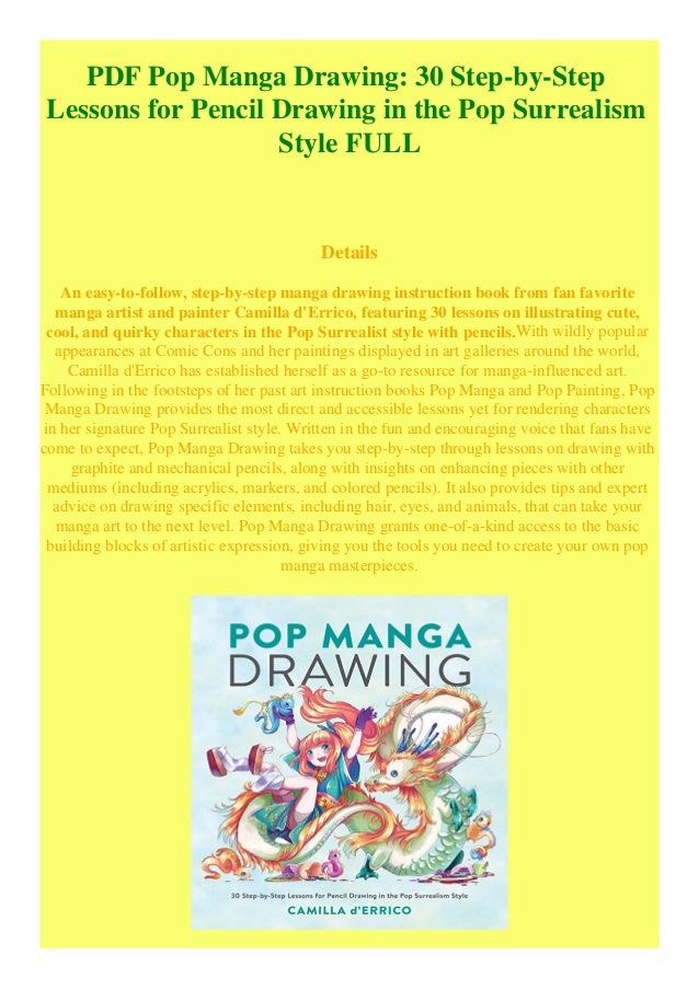 PDF Pop Manga Drawing 30 StepbyStep Lessons for Pencil Drawing in the