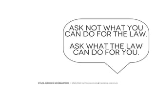 ASK NOT WHAT YOU
CAN DO FOR THE LAW.
ASK WHAT THE LAW
CAN DO FOR YOU.

MYLEX JURIDISCH NICHEKANTOOR // VOLG ONS: twitter.com/MYLEX oF facebook.com/MYLEX

 