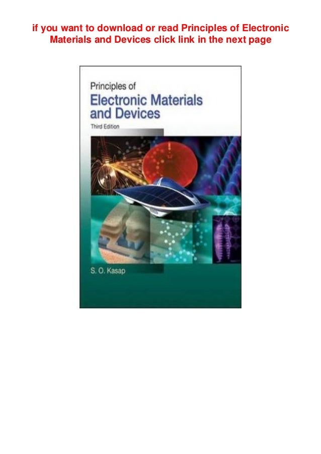>PDF (Principles of Electronic Materials and Devices) !BOOK Safa O. Kasap