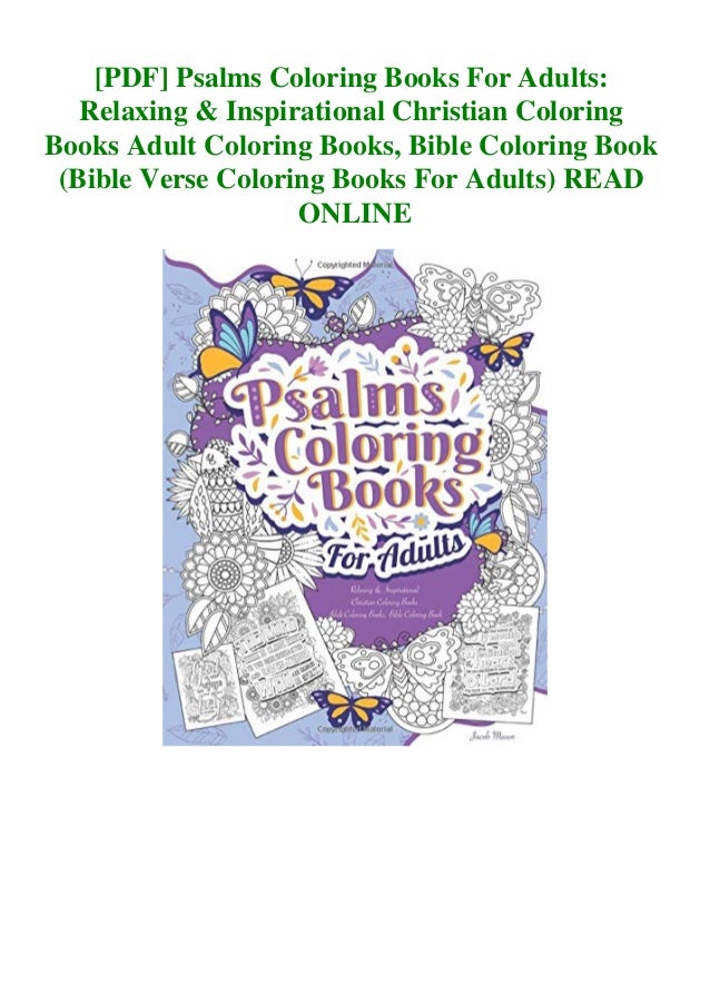 Pdf Psalms Coloring Books For Adults Relaxing Inspirational Chris 07.10.2020 · the coloring book bible is available at amazon,com.a this online source is able to ship and have it to you in a few days. slideshare