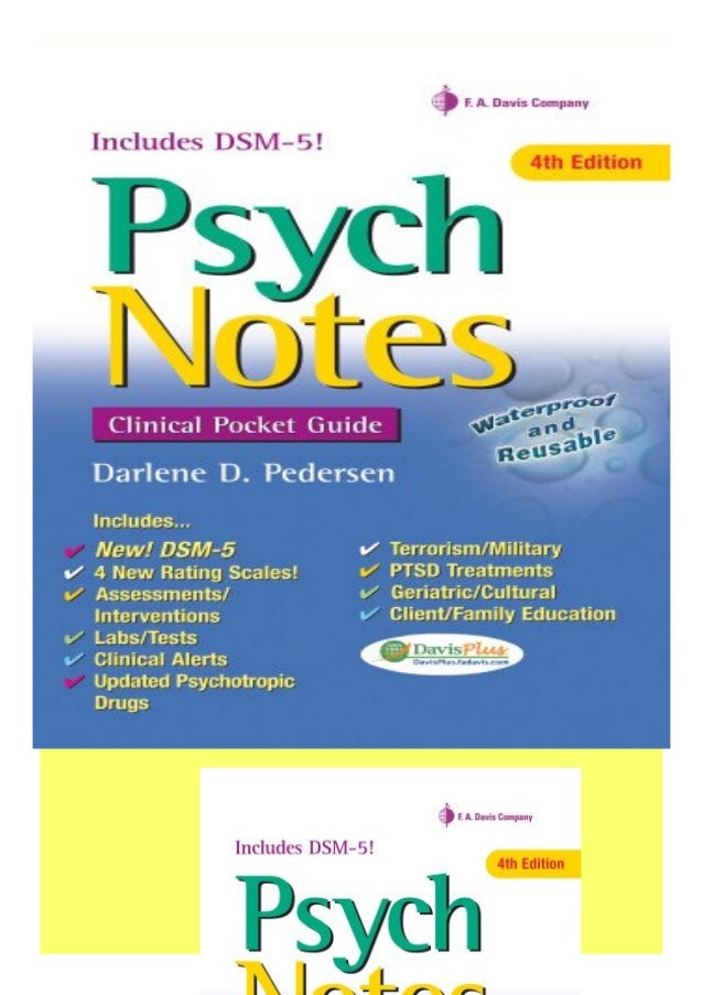 Psych notes clinical pocket guide