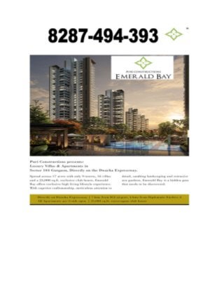 8287-494-393-Puri Emerald Bay Gurgaon 