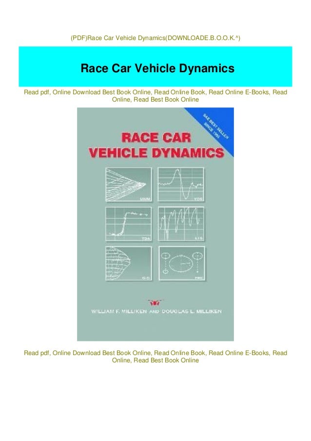 (PDF)Race Car Vehicle Dynamics(DOWNLOADE.B.O.O.K.^)