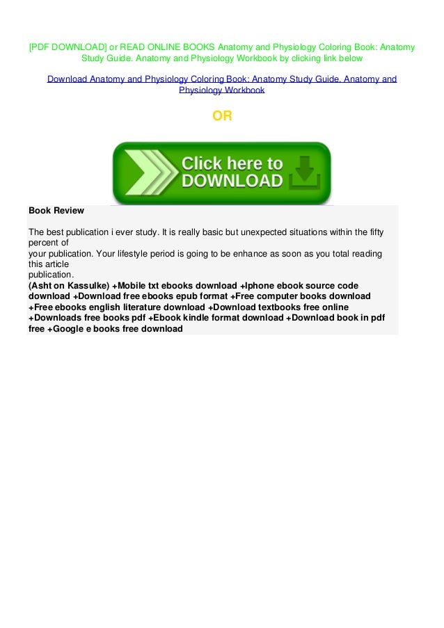 Download Pdf Read Free Anatomy And Physiology Coloring Book Anatomy Study Gui