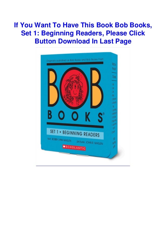 Pdf Read Free Bob Books Set 1 Beginning Readers Download Ebook