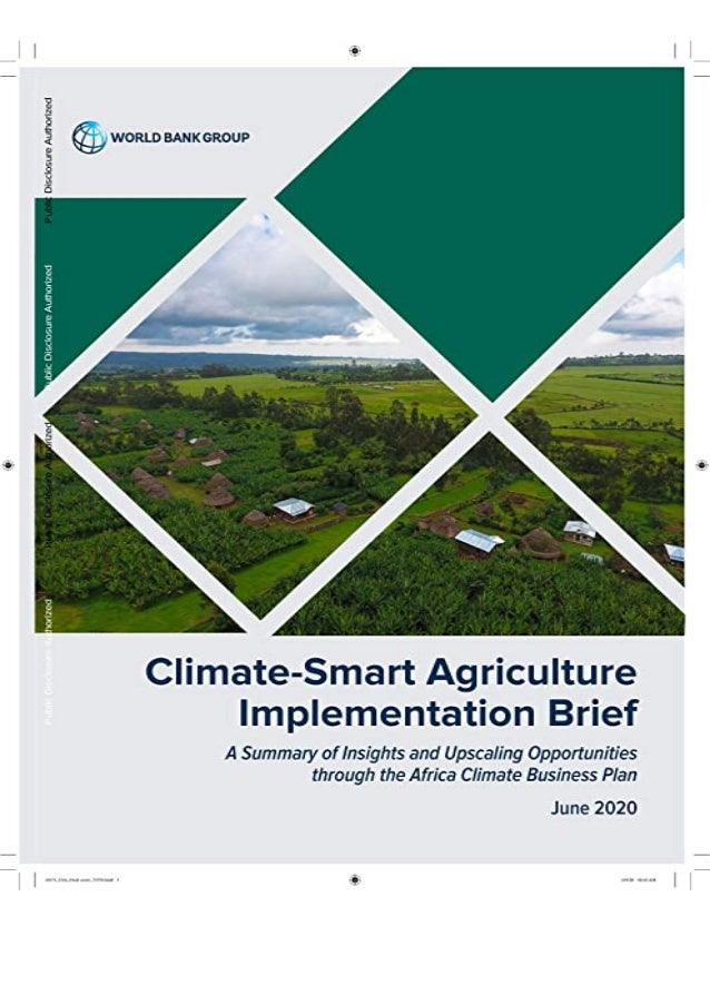 Pdf Read Online Climate Smart Agriculture Implementation Brief A S