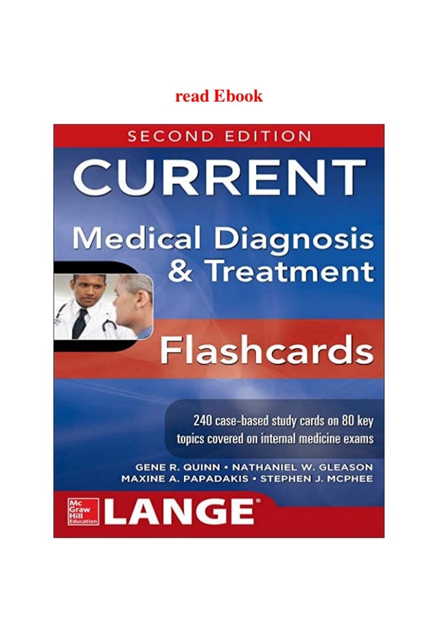 Pdf Read Online Current Medical Diagnosis And Treatment Flashcards