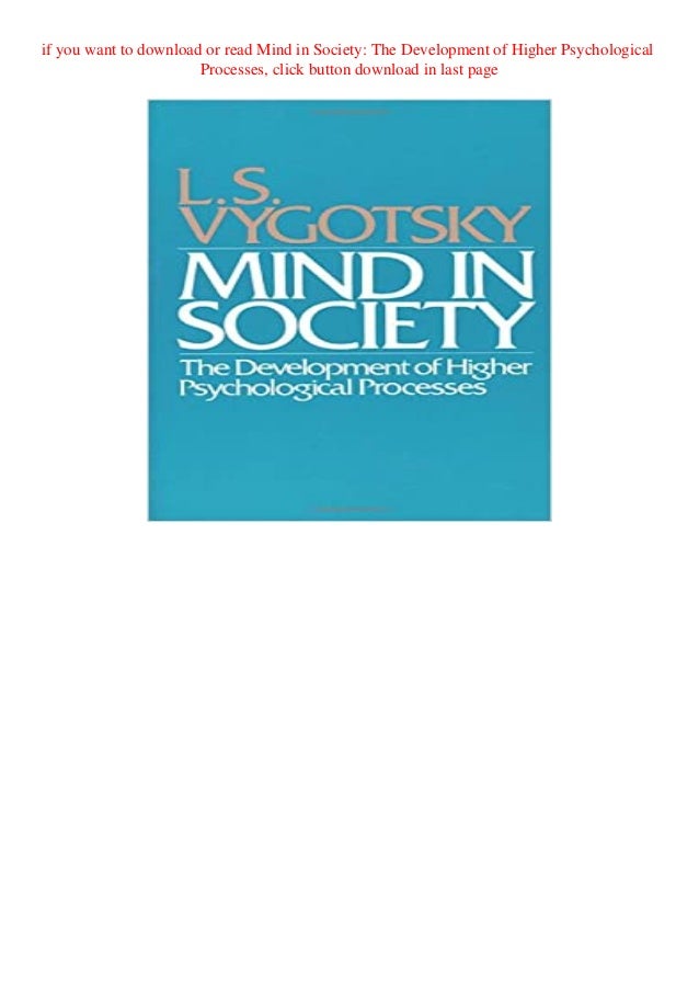 Vygotsky's Theory Vygotsky Mind In Society 1978 Pdf Vygotsky