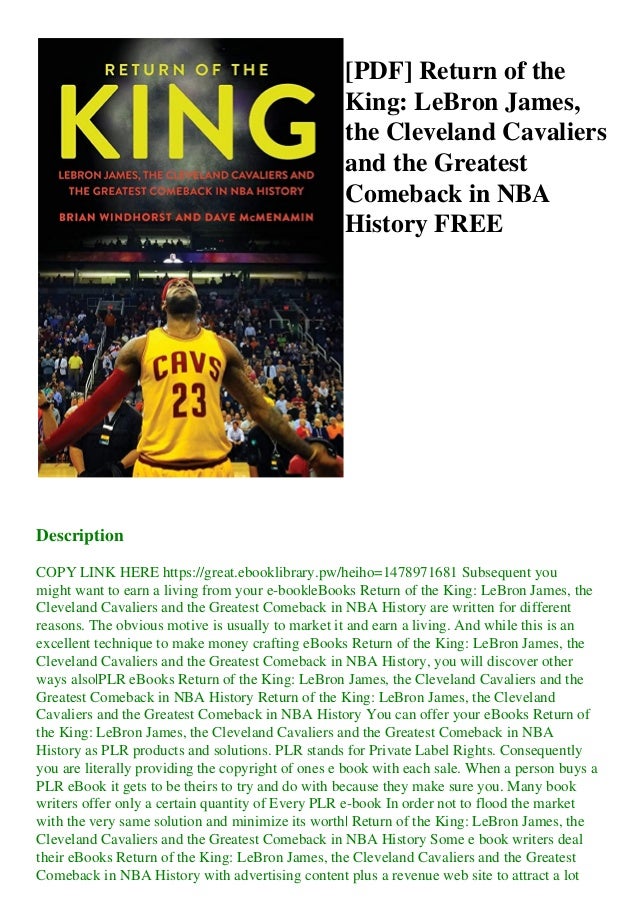 return of the king lebron james pdf
